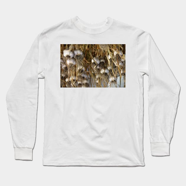 Hanging Garlic (horiz) Long Sleeve T-Shirt by photoclique